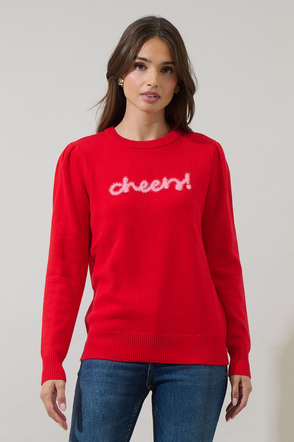 Sugarlips Courtney Cheers Pleated Sweater