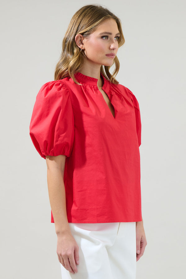 Sugarlips Damar Gretna Ruffle Top