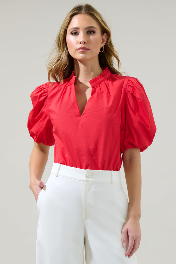 sugarlips Damar Gretna Ruffle Top