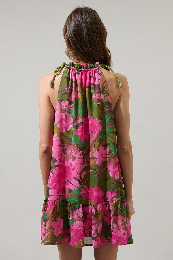 Sugarlips Dandi Floral Rumba Halter Mini Dress