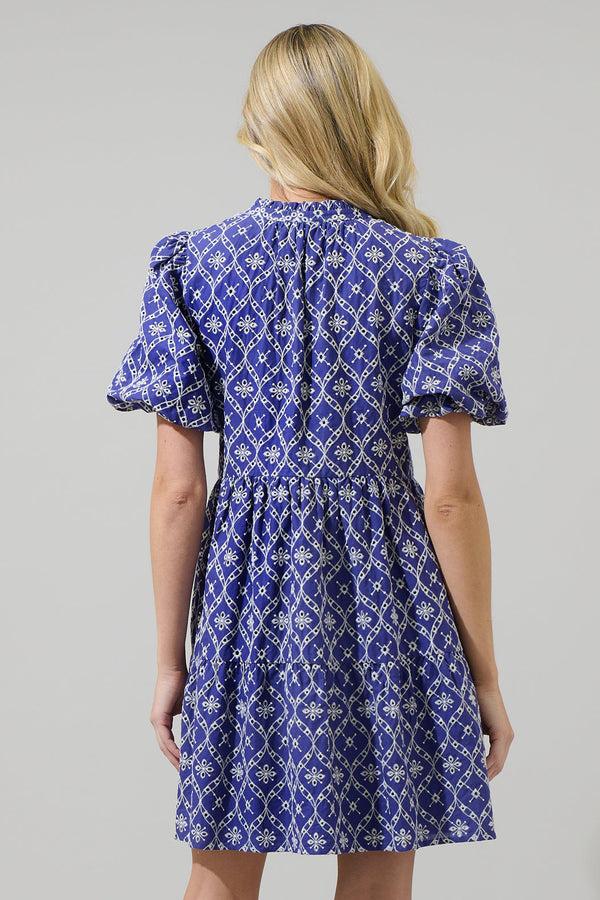 Sugarlips Darbie Jacey Babydoll Eyelet Mini Dress