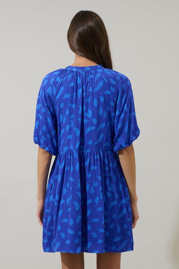 Sugarlips Darya Strokes Nelsa Babydoll Mini Dress