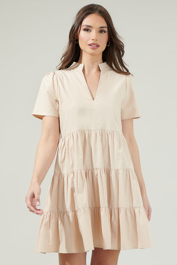 sugarlips Daytona Bay Tiered Mini Dress