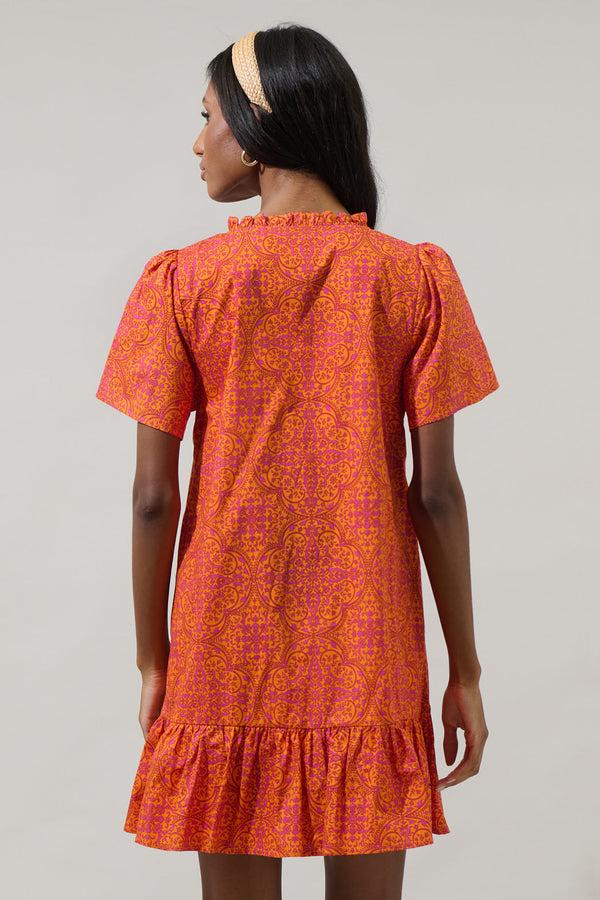 Sugarlips DeBary Floral Celeste Mini Dress