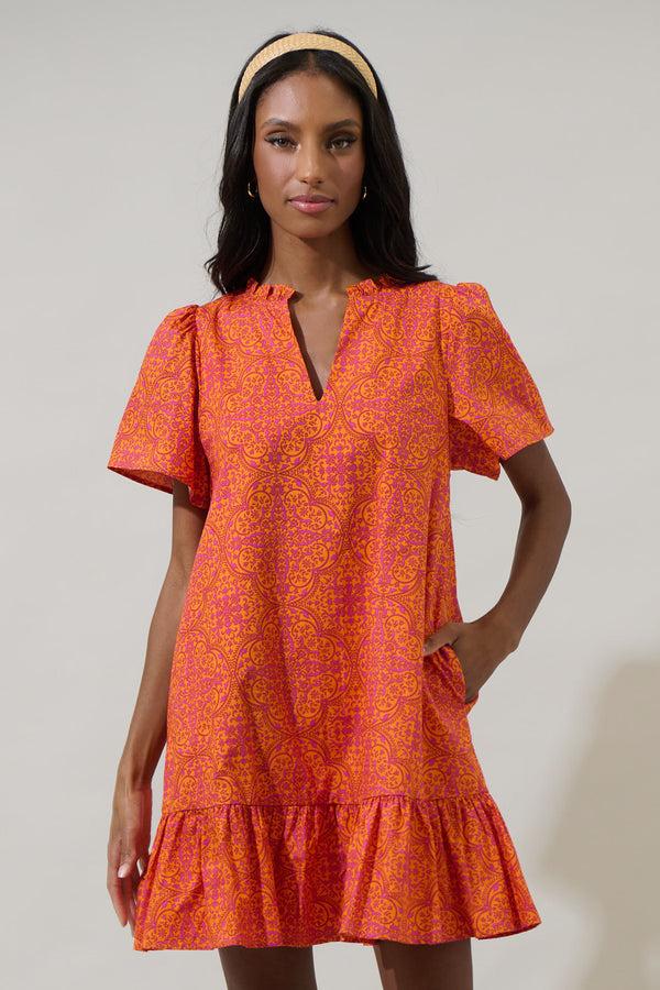 sugarlips DeBary Floral Celeste Mini Dress