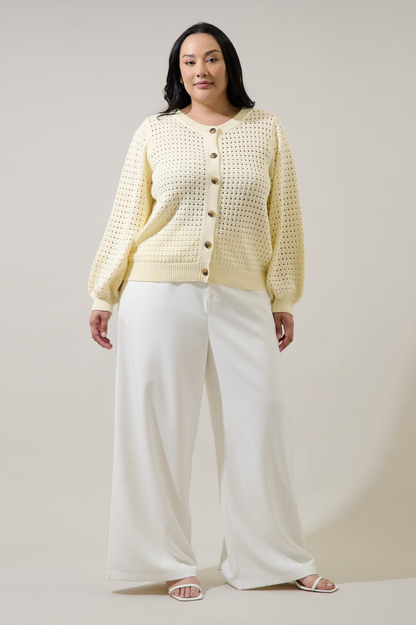 Sugarlips Deffy Button Down Knit Cardigan Curve