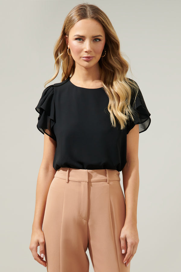 sugarlips Deja Chiffon Blouse
