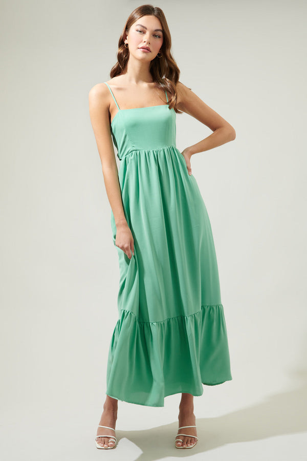 sugarlips Delany Tie Back Maxi Dress