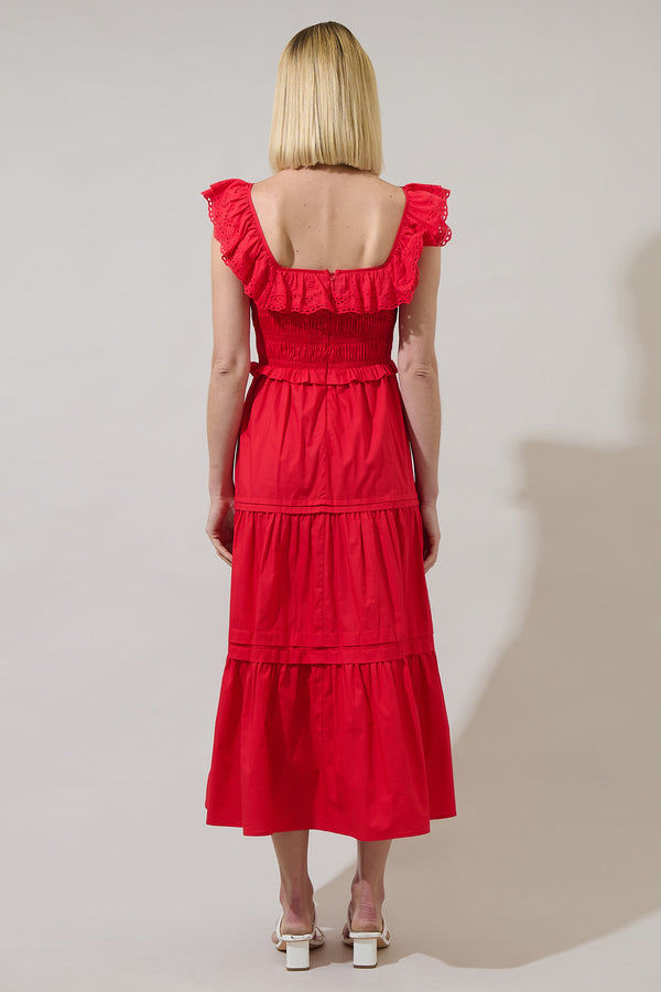 Sugarlips Denison Ruffle Tiered Maxi Dress