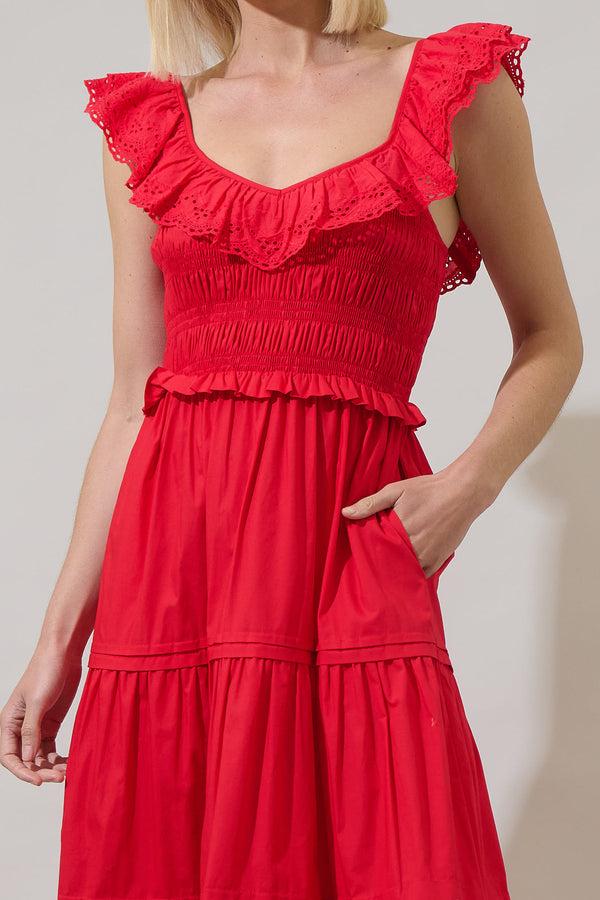 Sugarlips Denison Ruffle Tiered Maxi Dress