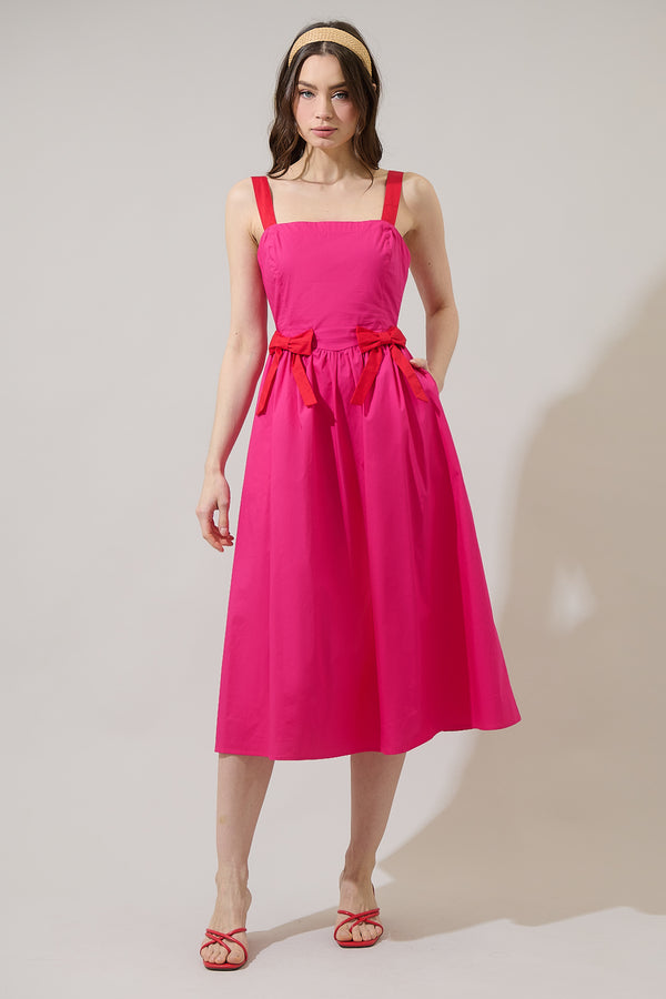 Sugarlips Dennis Bow Midi Dress