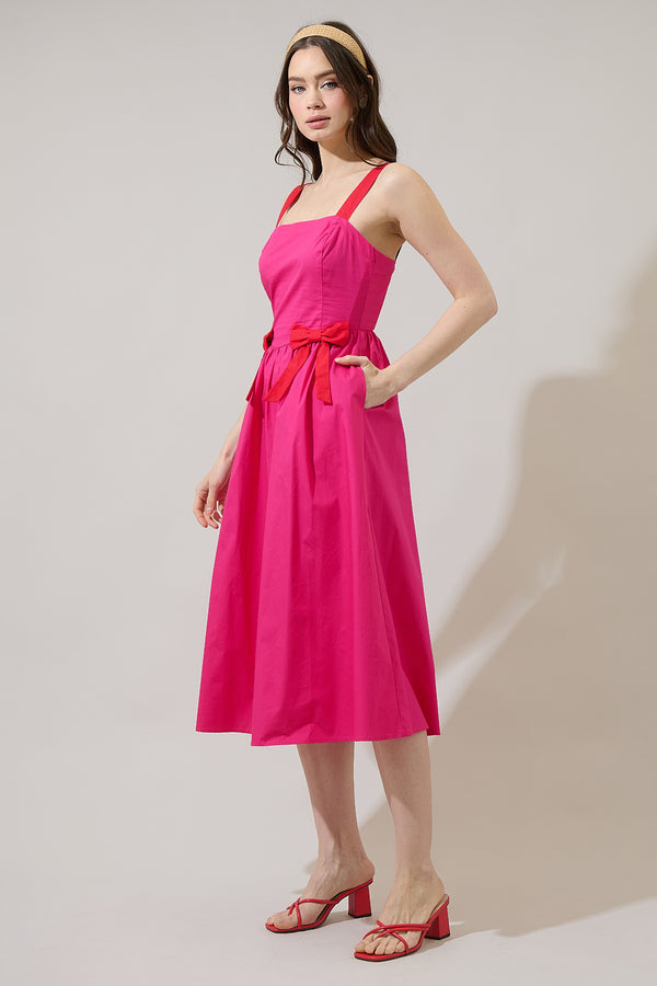 Sugarlips Dennis Bow Midi Dress