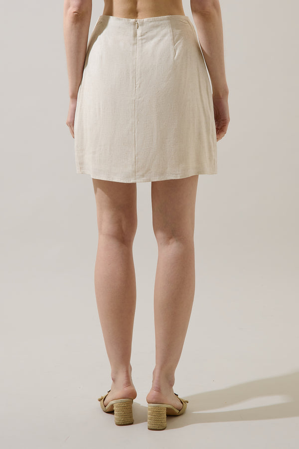 Sugarlips Desery Linen Mini Skirt