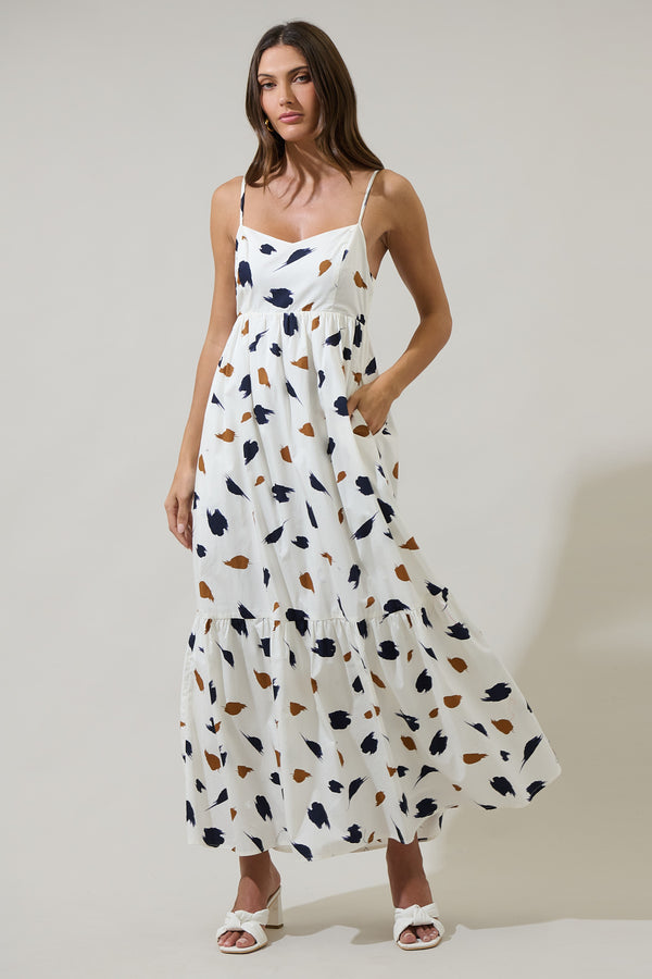 Sugarlips Devania Brush Cabana Flowy Maxi Dress