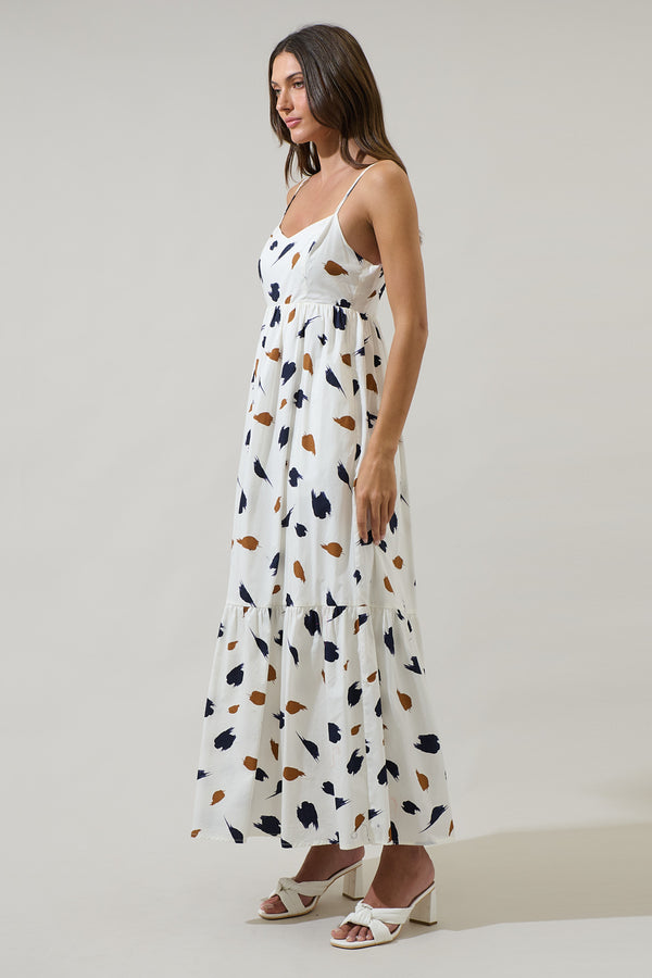 Sugarlips Devania Brush Cabana Flowy Maxi Dress