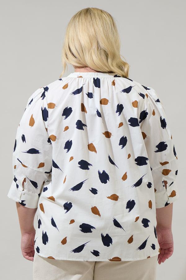 Sugarlips Devania Brush Irina Split Neck Top Curve