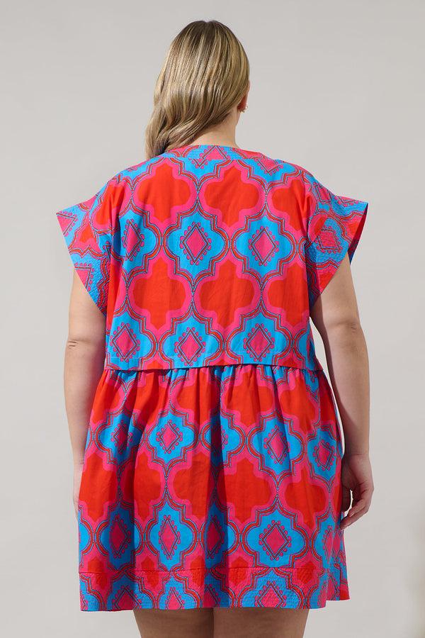 Sugarlips Devany Jolene Trapeze Mini Dress Curve