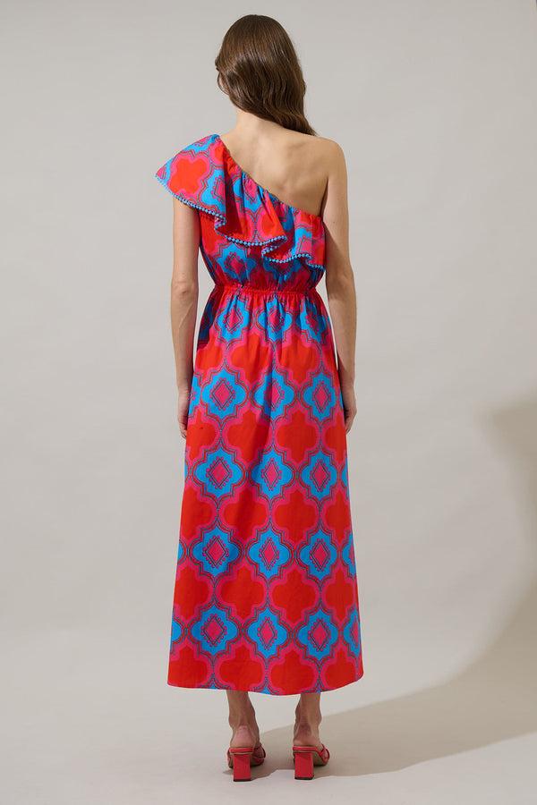 Sugarlips Devany Suraya One Shoulder Midi Dress