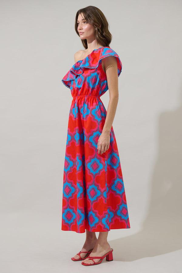 Sugarlips Devany Suraya One Shoulder Midi Dress