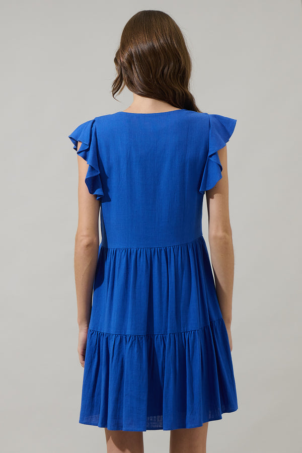 Sugarlips Devina Flared Tiered Mini Dress