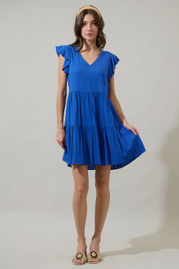 Sugarlips Devina Flared Tiered Mini Dress