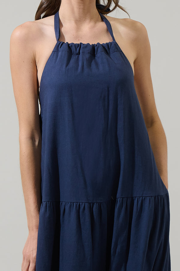 Sugarlips Disha Halter Neck Midi Dress