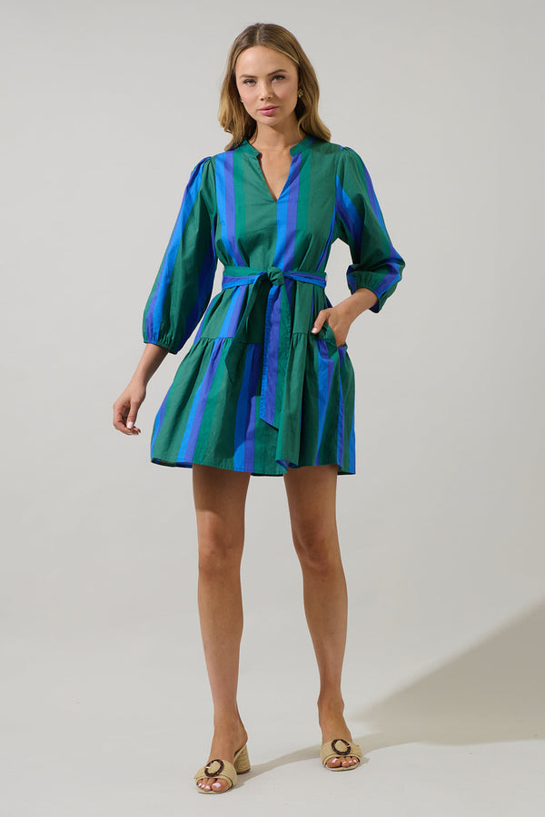 Sugarlips Dolary Stripe Leola Shift Mini Dress