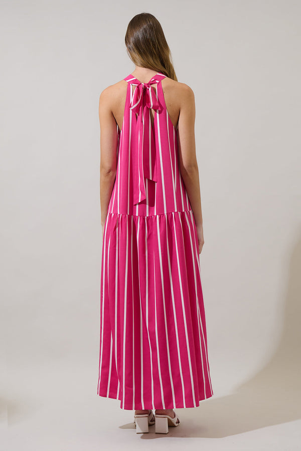 Sugarlips Donia Striped Evonne Maxi Dress