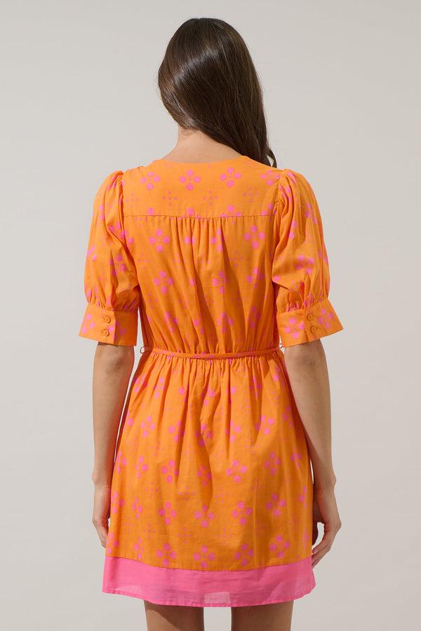 Sugarlips Donna Dot Elanie Button Down Mini Dress