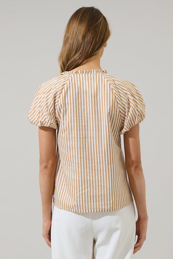 Sugarlips Dream State Avy Button Down Top