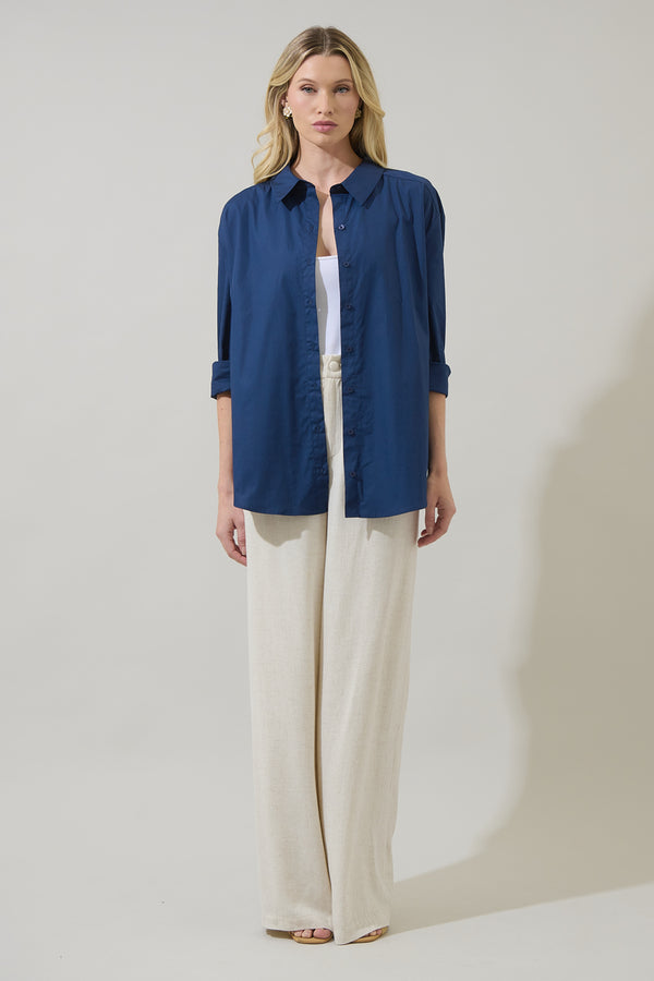 Sugarlips Dream State Oversized Button Down Shirt
