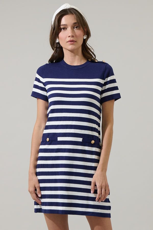 Sugarlips Ebie Striped Mini Dress