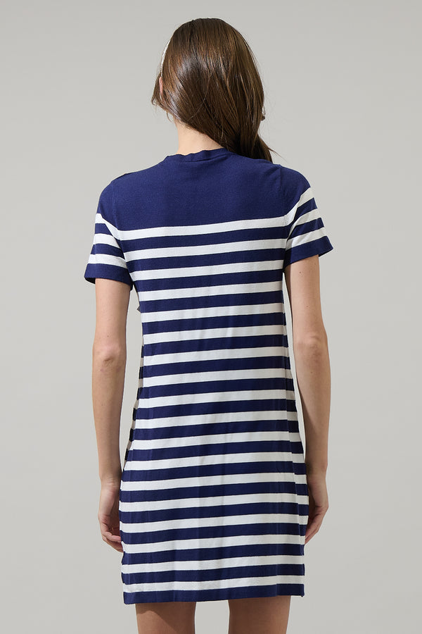 Sugarlips Ebie Striped Mini Dress