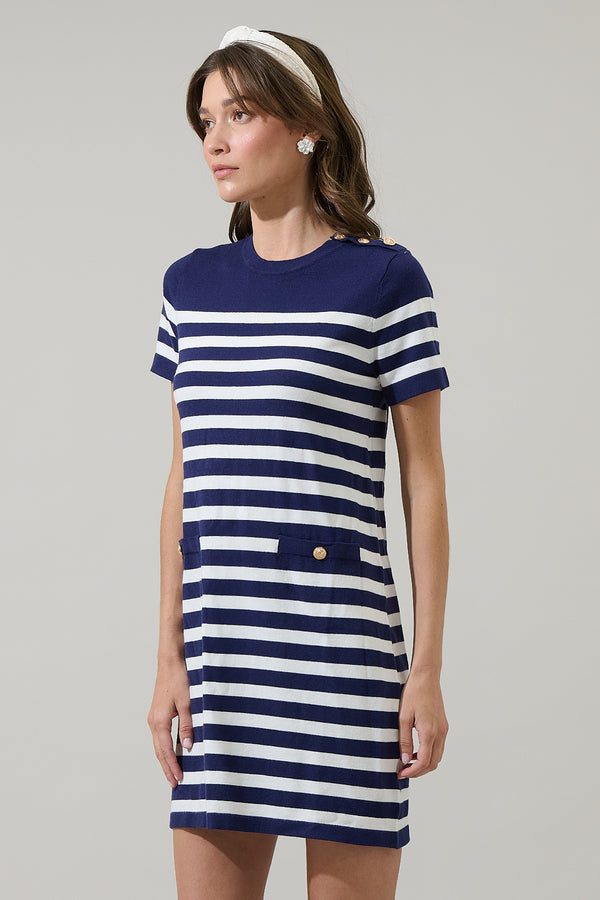 Sugarlips Ebie Striped Mini Dress
