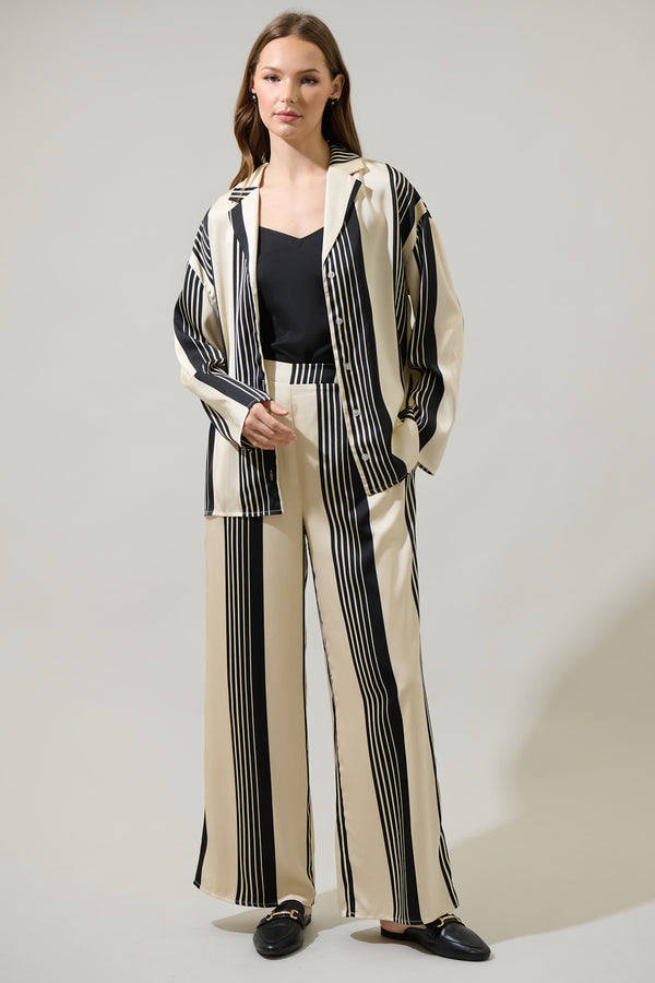 Sugarlips Eileen Striped Wide Leg Pants