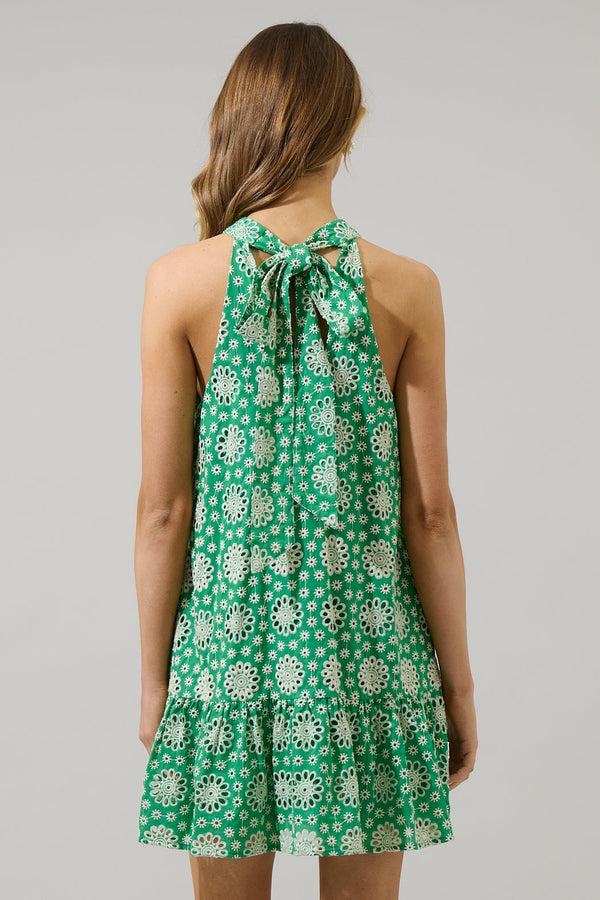 Sugarlips Eisa Eyelet Laly Mini Ruffle Dress