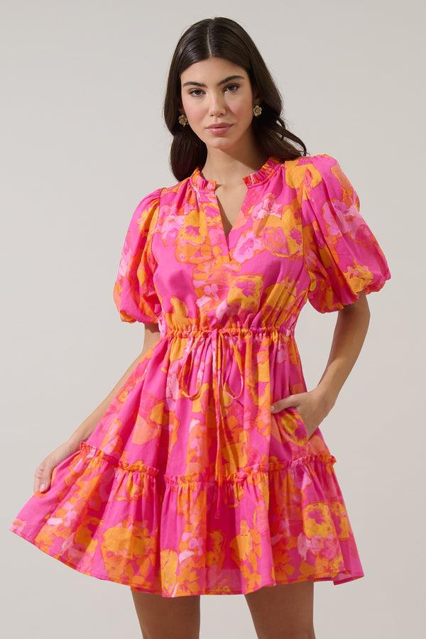 Sugarlips Elaris Floral Noella Shift Mini Dress