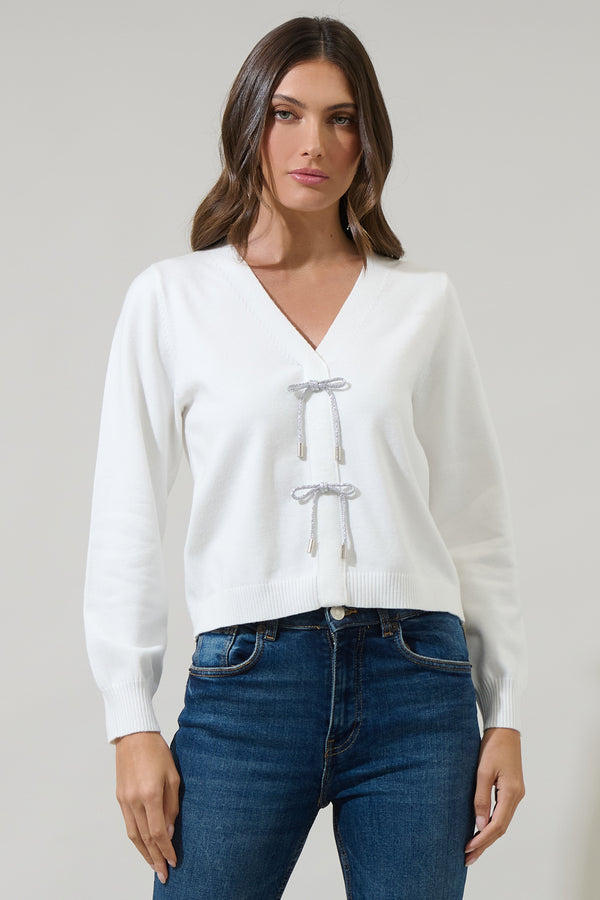 Sugarlips Elle Bow Cardigan Sweater
