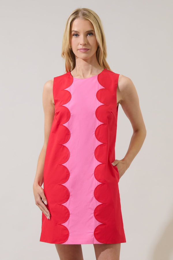 Sugarlips Elliana Color Block Mini Dress