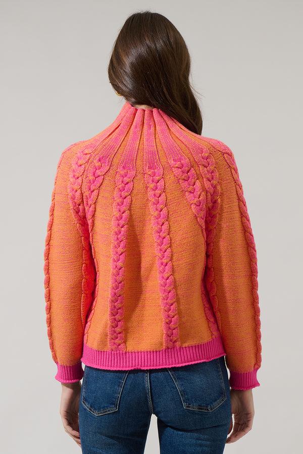 Sugarlips Elnora Contrast Raglan Sleeve Sweater