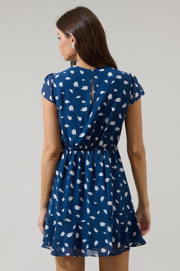 Sugarlips Elodie Dot Aviella Ruffle Mini Dress