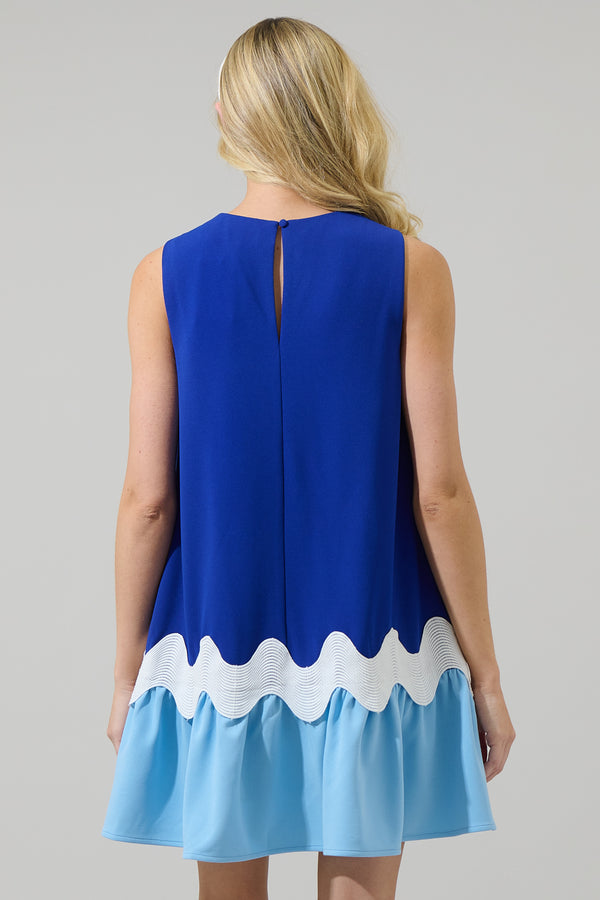 Sugarlips Elva Wave Shift Mini Dress