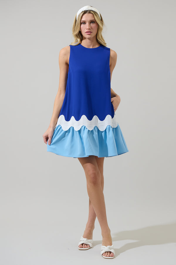 Sugarlips Elva Wave Shift Mini Dress