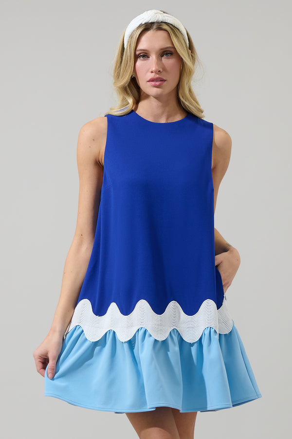 sugarlips Elva Wave Shift Mini Dress