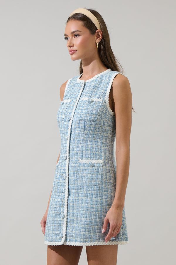 Sugarlips Elviane Tweed Mini Dress