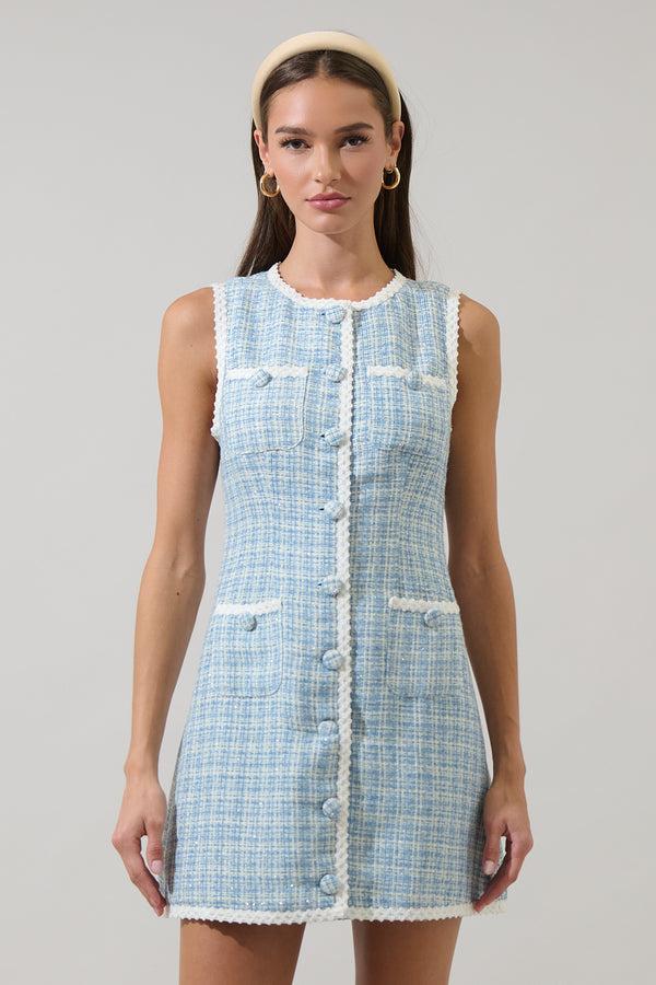sugarlips Elviane Tweed Mini Dress