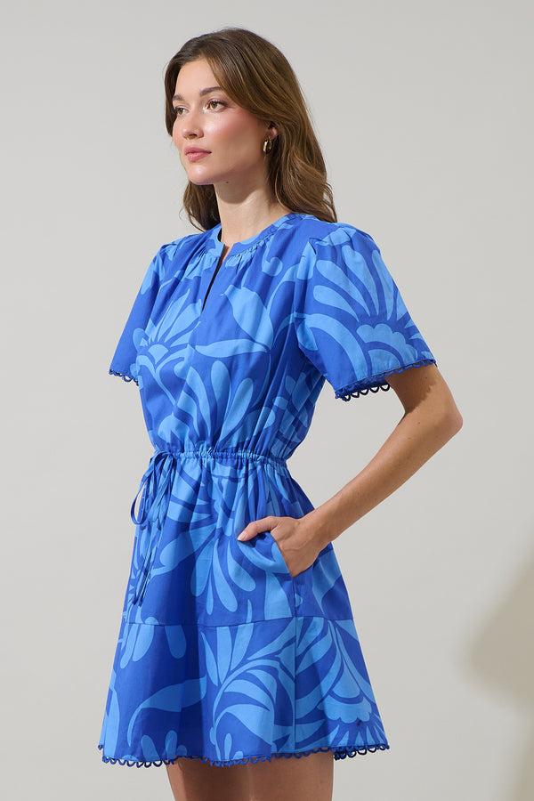 Sugarlips Emidora Floral Bouse Shift Mini Dress