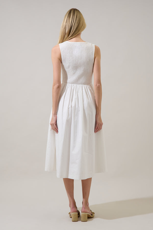 Sugarlips Emily Pleated Sleeveless Midi Dress