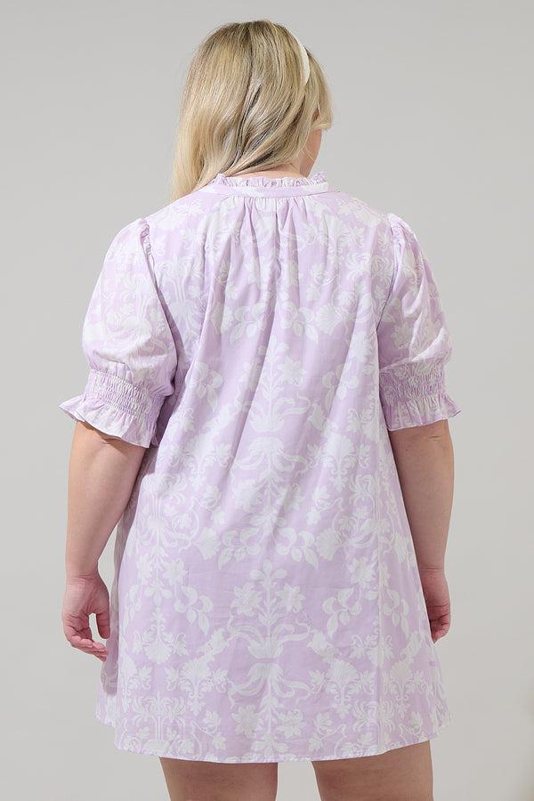 Sugarlips Emme Floral Hera Shift Mini Dress Curve