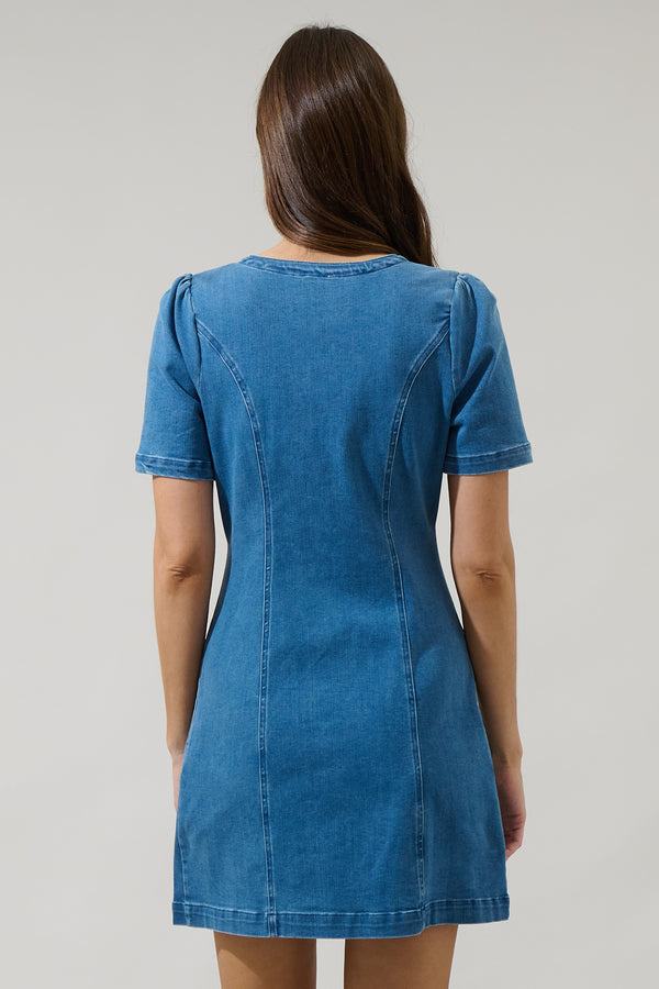 Sugarlips Emmet Jackson Denim Mini Dress